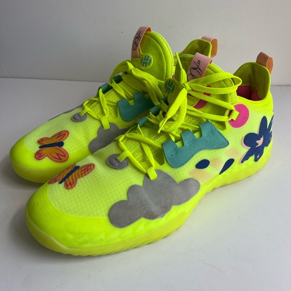 Adidas Harden Vol 5 Futurenatural Solar Yellow Sneakers Size 15